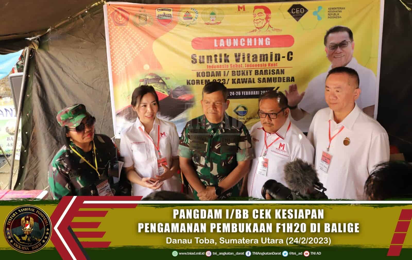 Pangdam I/BB Cek Kesiapan Pengamanan Pembukaan F1H20 di Balige