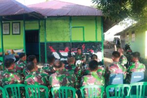 Satgas Yonarmed 1 Kostrad Terima Kunjungan Perdana Danrem 151/Binaiya
