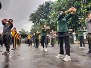 Bangun Sinergitas TNI – Polri dan FKPD, Kodim 0606/Kota Bogor Gelar Olahraga Bersama