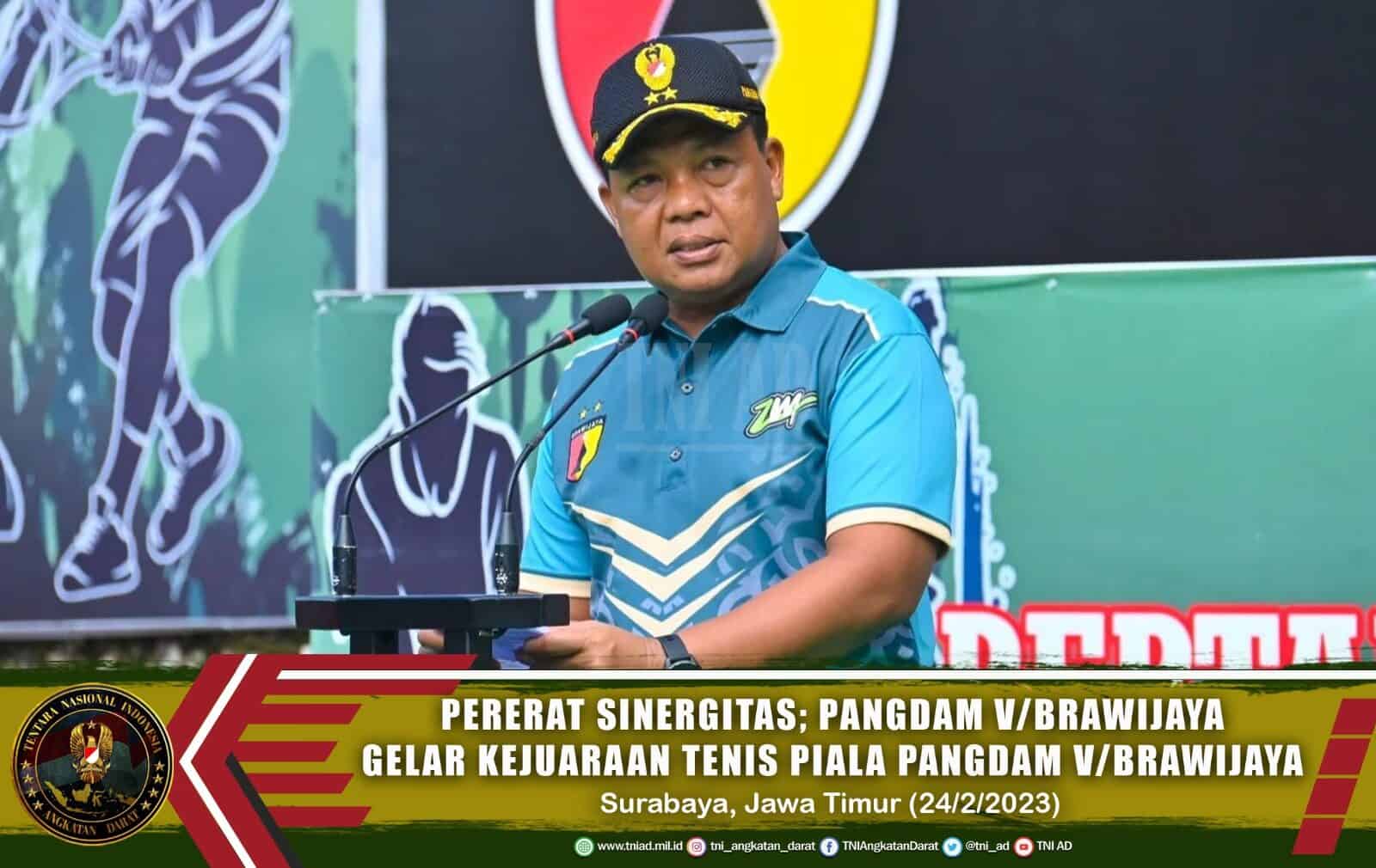 Pererat Sinergitas; Pangdam V/Brawijaya Gelar Kejuaraan Tenis Piala Pangdam V/Brawijaya