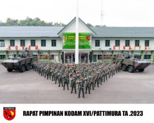 Pangdam Pattimura Buka Rapim Kodam XVI/Pattimura TA 2023