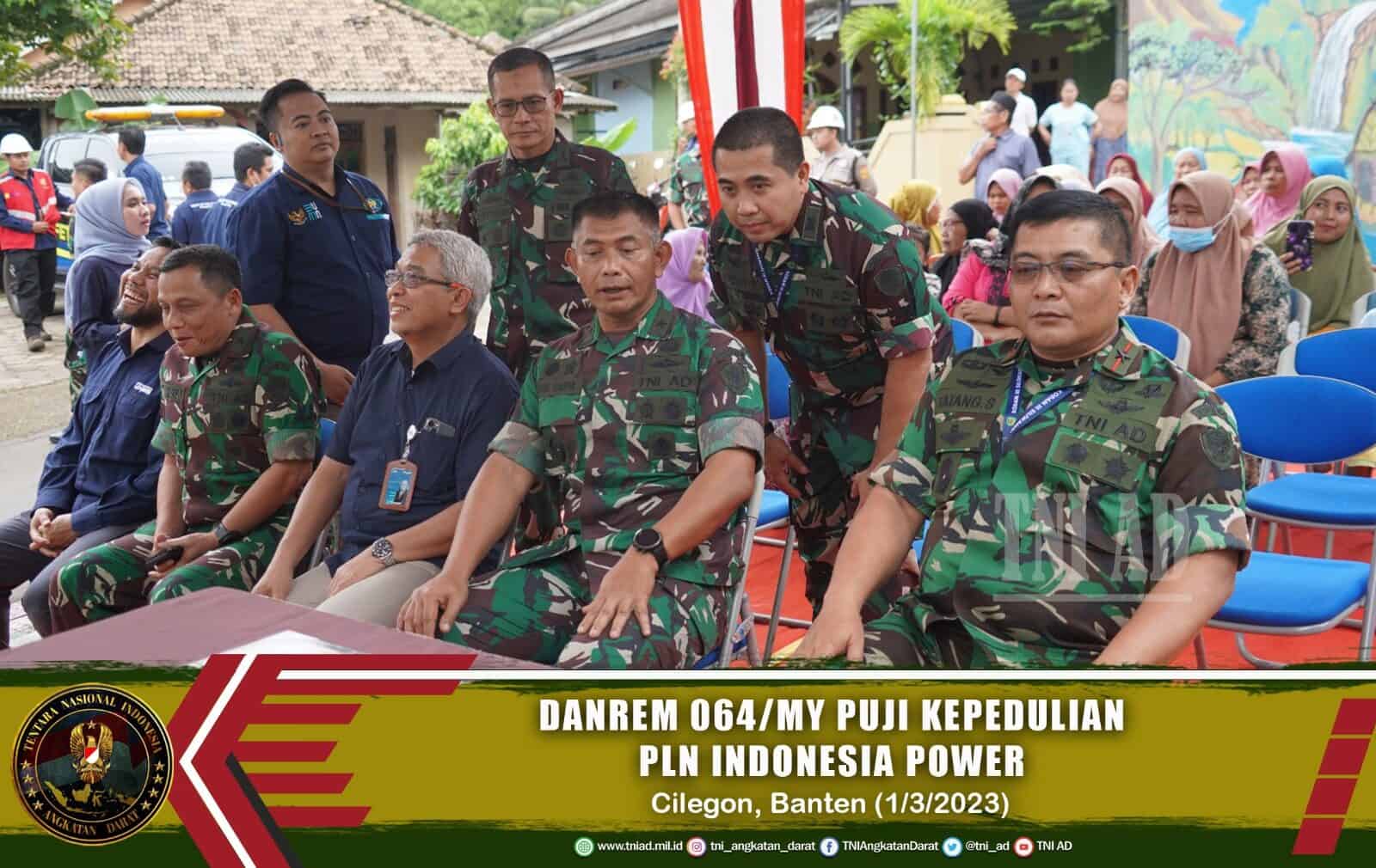 Danrem 064/MY Puji Kepedulian PLN Indonesia Power