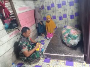 Koptu Ismail Babinsa Koramil 02/KB Wujudkan Impian Ramadani Yang Sedang mengalami Lumpuh