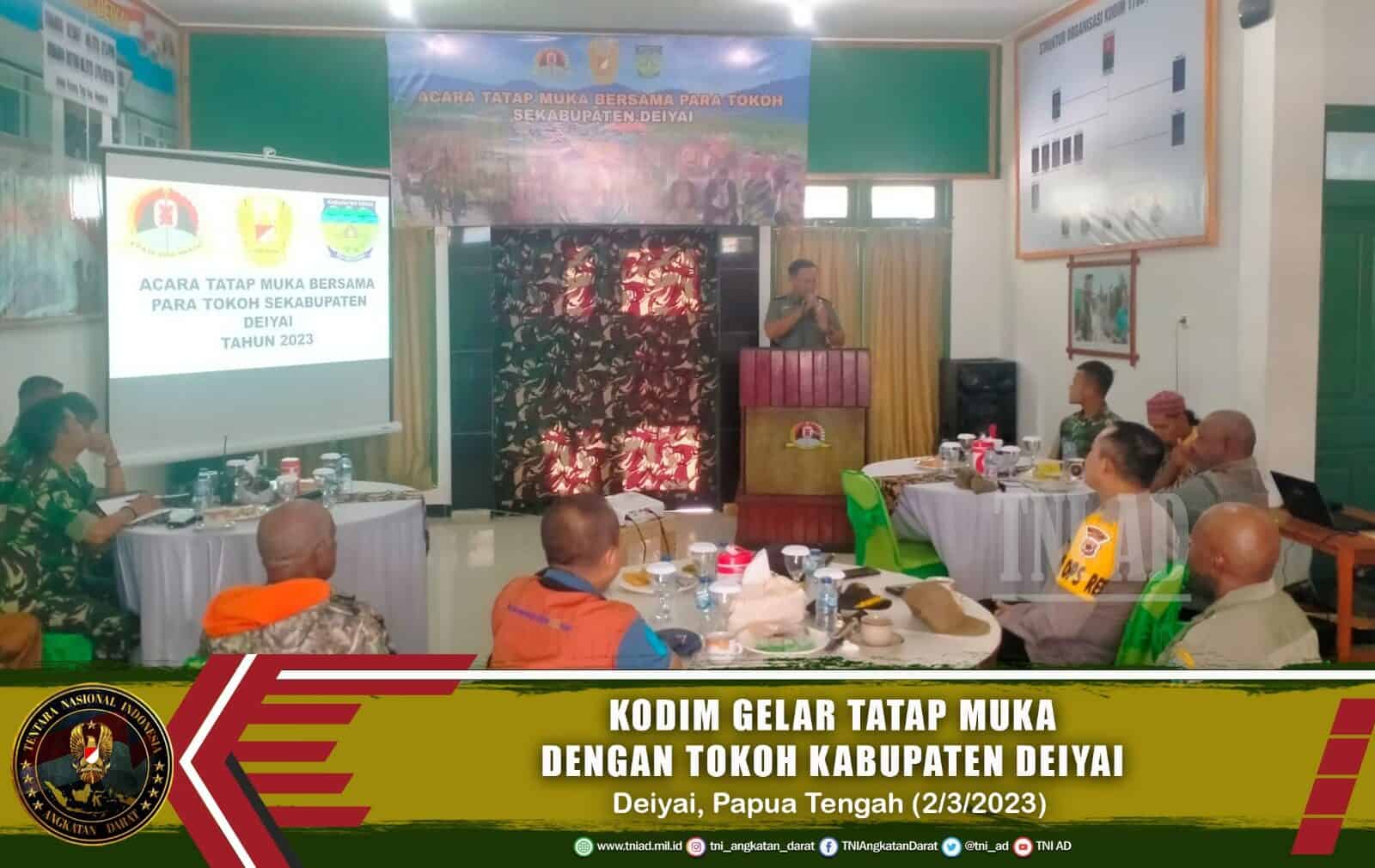 Kodim Gelar Tatap Muka Dengan Tokoh Kabupaten Deiyai