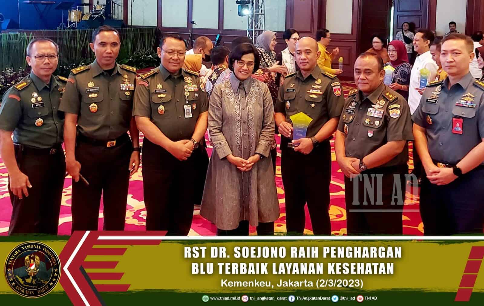 RST dr. Soejono Raih Penghargan BLU Terbaik Layanan Kesehatan