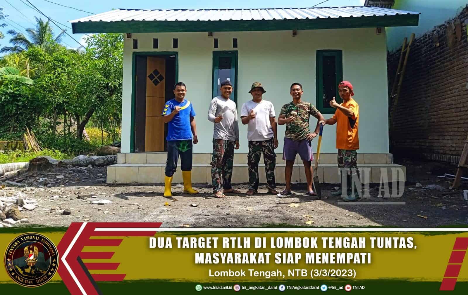 Dua Target RTLH di Lombok Tengah Tuntas, Masyarakat Siap Menempati