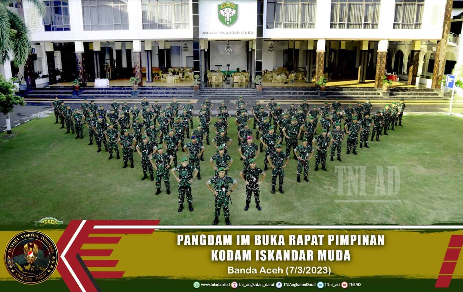 Pangdam IM Buka Rapat Pimpinan Kodam Iskandar Muda