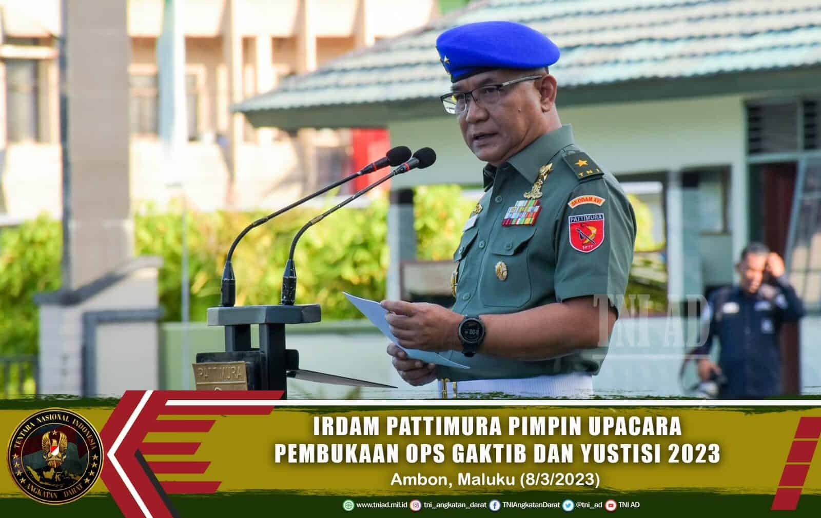 Irdam Pattimura Pimpin Upacara Pembukaan Ops Gaktib dan Yustisi 2023