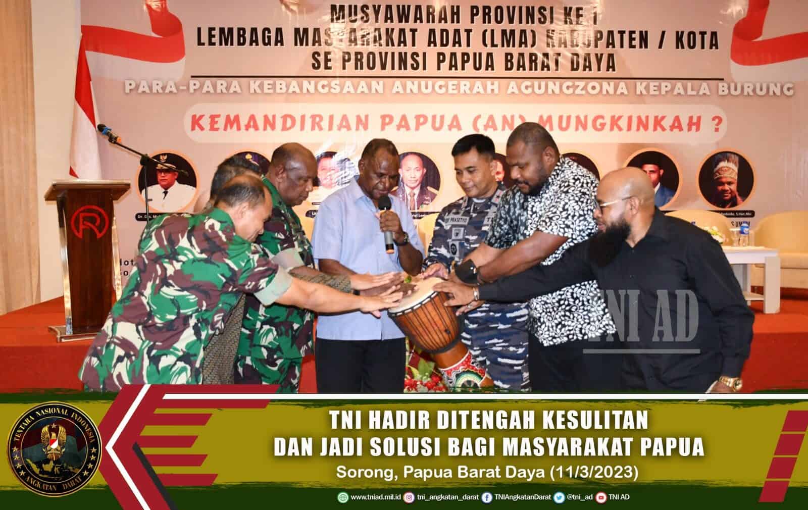 Kasdam XVIII/Kasuari : TNI Harus Hadir Ditengah Kesulitan dan Menjadi Solusi Bagi Masyarakat Papua