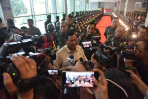 Seluruh Babinsa Kodam VI/Mlw Hadiri Pengarahan Bapak Menteri Pertahanan Republik Indonesia