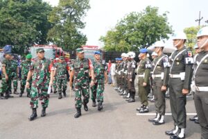 Jelang Kehadiran RI 2 di Wilayahnya, Korem 084/BJ Laksanakan Apel Gelar Pasukan