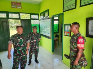 Kunker Perdana, Danrem 152/Baabullah ke Koramil Paling Timur Berbatasan Provinsi Papua Barat, Tekankan Ketahanan Pangan