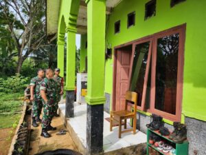 Kunker Perdana, Danrem 152/Baabullah ke Koramil Paling Timur Berbatasan Provinsi Papua Barat, Tekankan Ketahanan Pangan