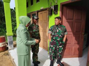 Kunker Perdana, Danrem 152/Baabullah ke Koramil Paling Timur Berbatasan Provinsi Papua Barat, Tekankan Ketahanan Pangan