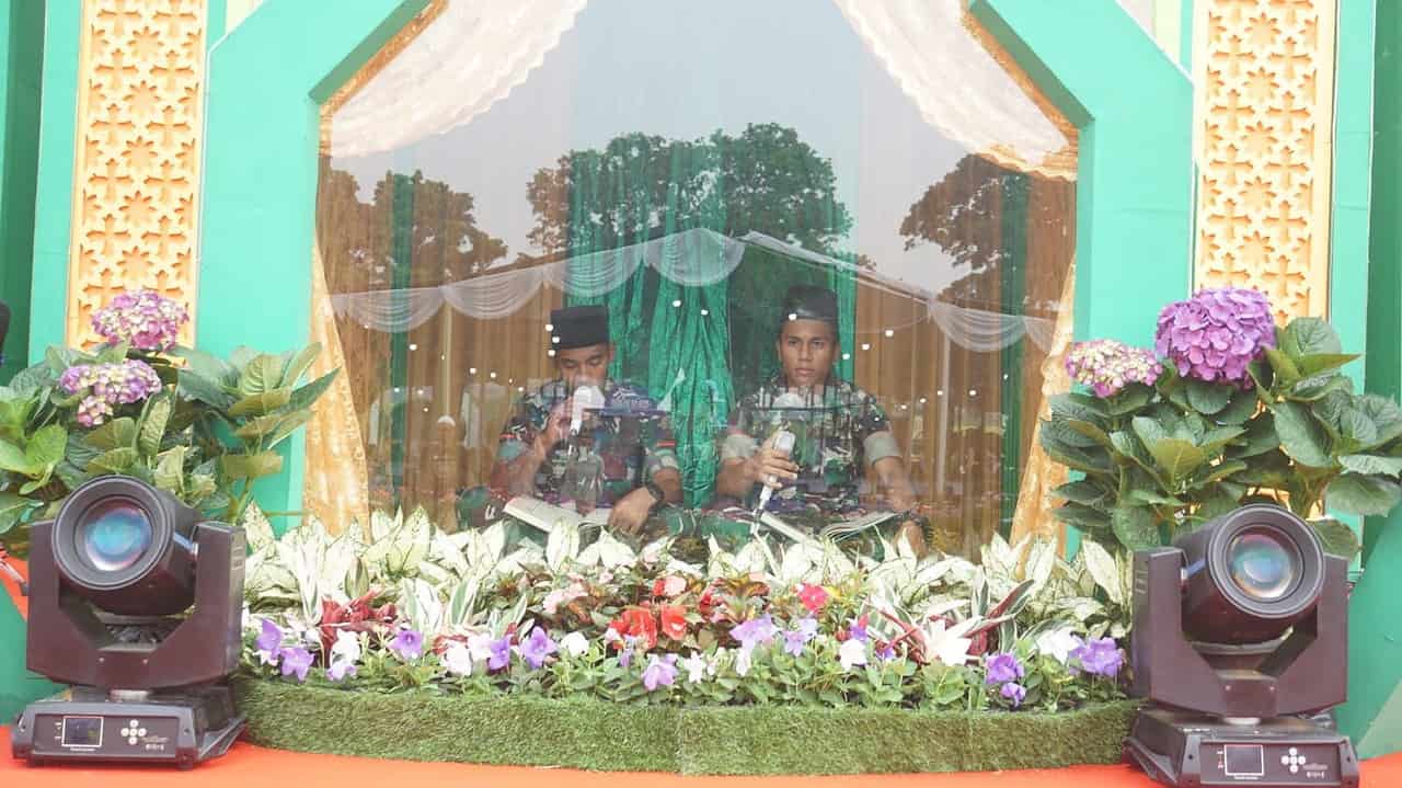 Personel Brigif 7 Rimba Raya Ikuti Lomba MTQ Kabupaten Deli Serdang