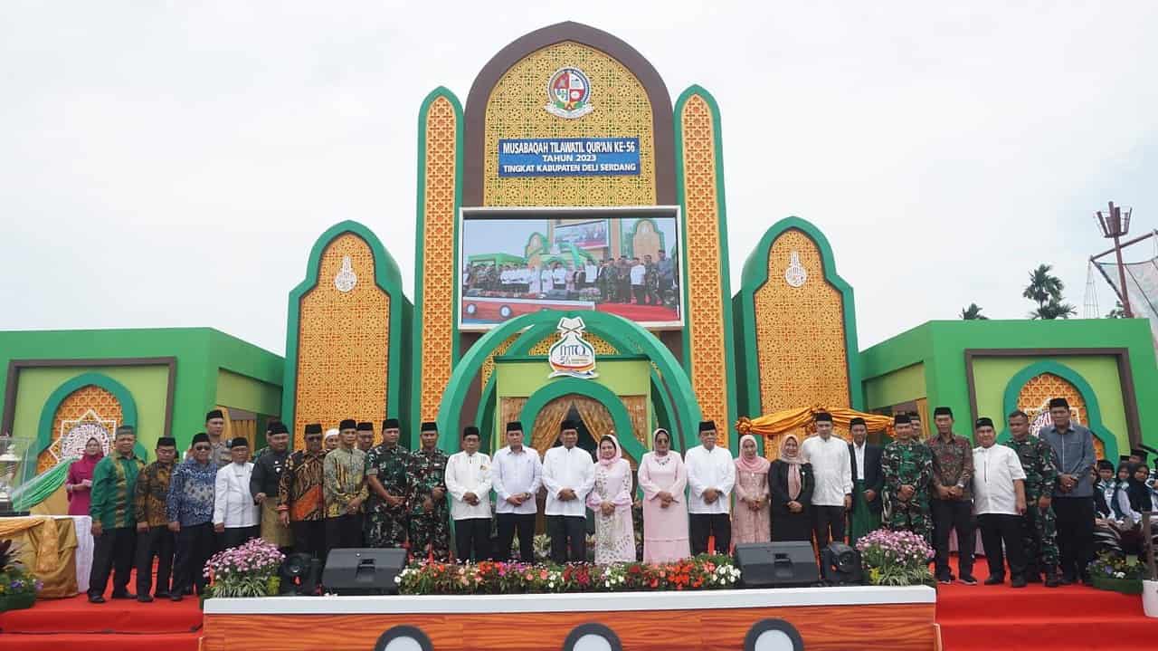 Personel Brigif 7 Rimba Raya Ikuti Lomba MTQ Kabupaten Deli Serdang