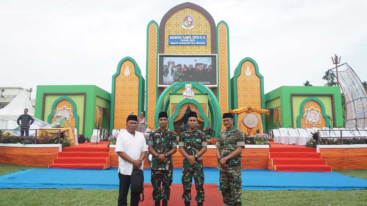 Personel Brigif 7 Rimba Raya Ikuti Lomba MTQ Kabupaten Deli Serdang