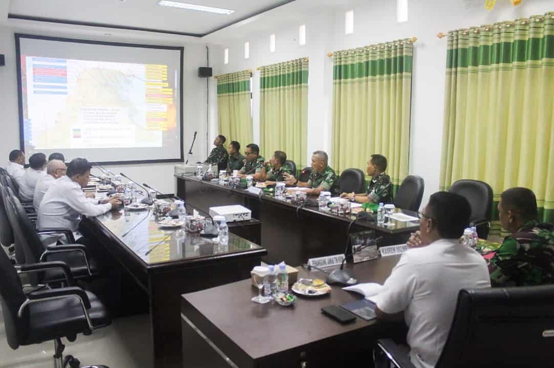 Korem 092/Maharajalila Terima Kunjungan Kerja Setjen Wantannas RI
