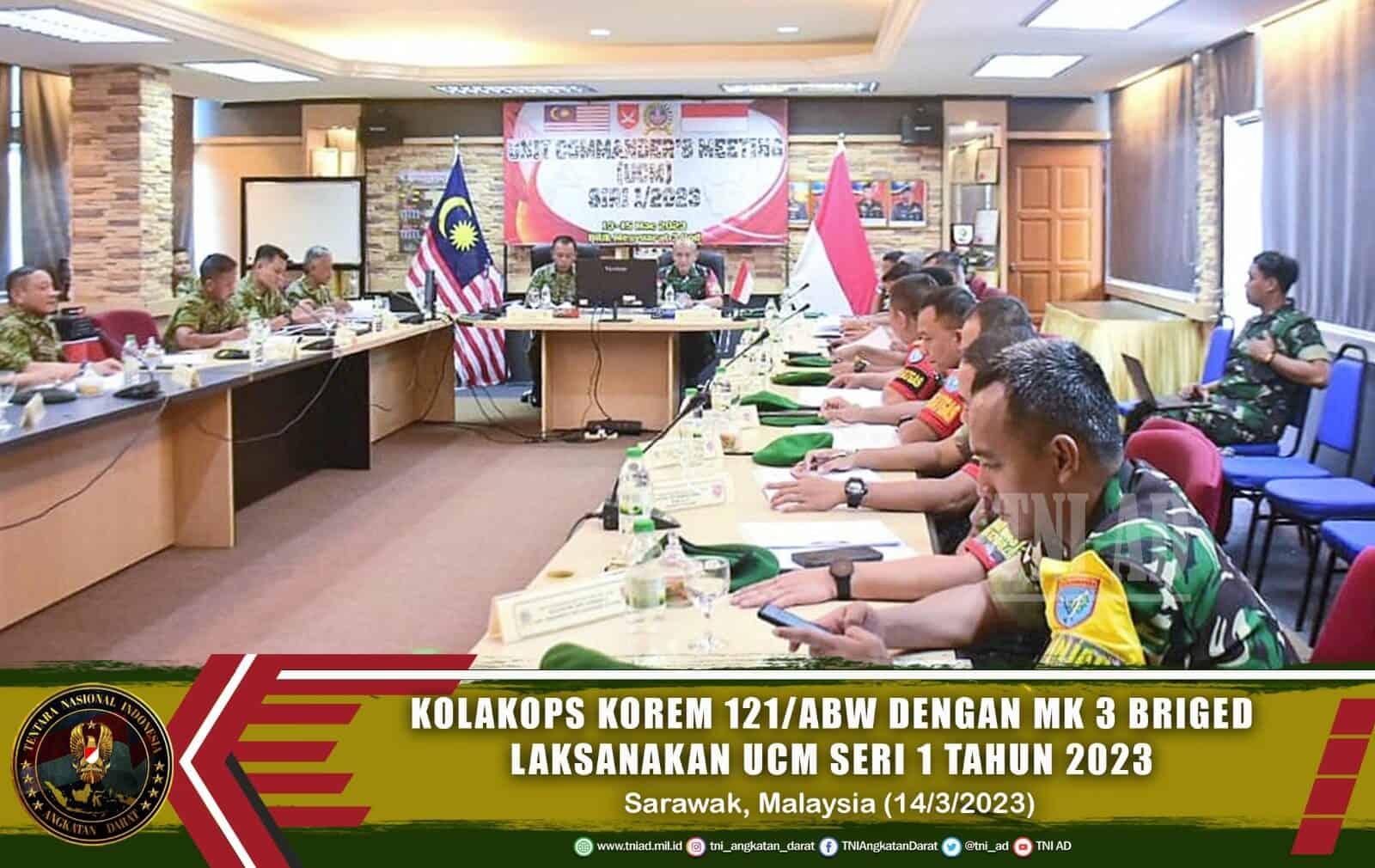 Kolakops Korem 121/ABW Dengan MK 3 Briged Melaksanakan UCM Seri 1 Tahun 2023