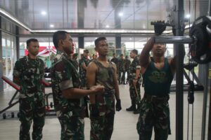 Kunjungan Kerja, Pangdam VI/Mlw Resmikan Sarana Fitness di Satuan Denzipur 8/GM