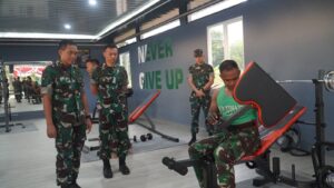 Kunjungan Kerja, Pangdam VI/Mlw Resmikan Sarana Fitness di Satuan Denzipur 8/GM