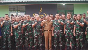 Kunjungan Kerja, Pangdam VI/Mlw Resmikan Sarana Fitness di Satuan Denzipur 8/GM