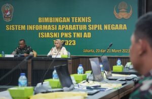 Staf Personel Angkatan Darat Gelar Bimtek SIASN PNS TNI AD