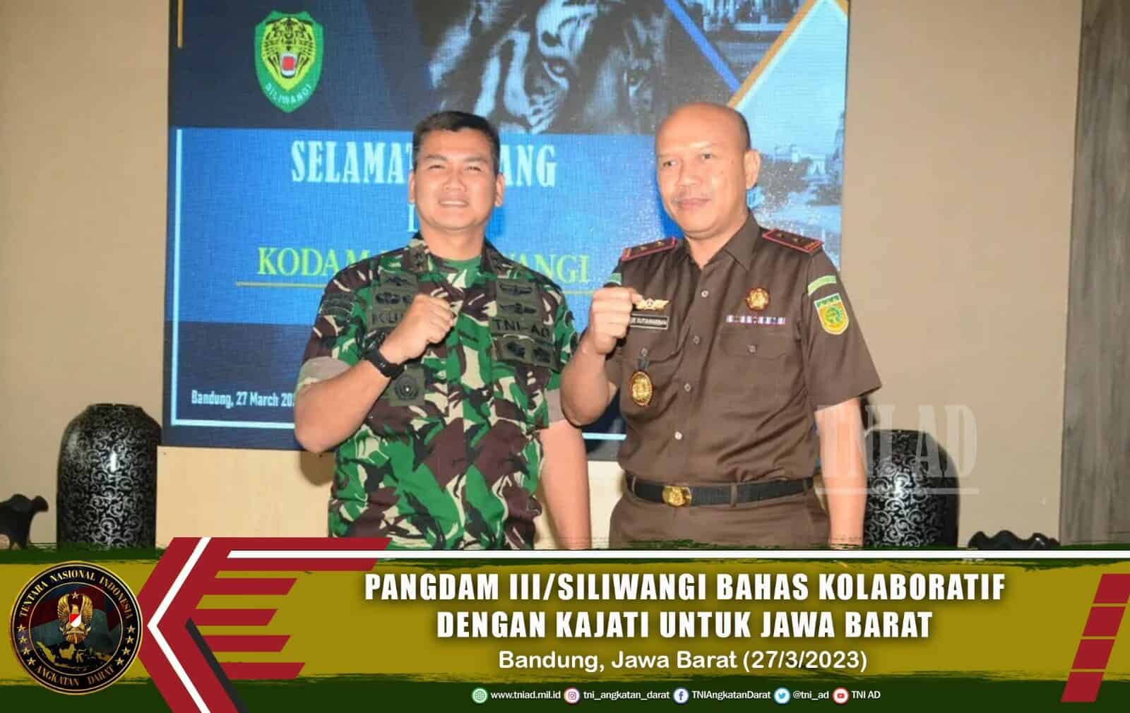 Pangdam III/Siliwangi Bahas Kolaboratif dengan Kajati untuk Jawa Barat