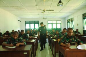 Danrindam IM Tinjau Langsung Pelaksanaan Ujian Siswa Dikmata TNI AD Gel II (OV) TA 2022