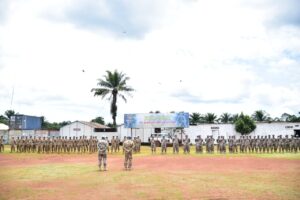 Penyambutan Satgas Kizi XX-T Kontingen Garuda Di Bumi Nusantara Camp Mavivi, Kongo