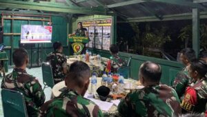 Satgas Yonif 143/TWEJ Terima Kunjungan Tim Was Ops Sopsad Di Perbatasan RI-PNG