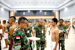 Kasdam XII/Tpr Pimpin Sidang Pemilihan Calon Tamtama PK TNI AD Reguler dan Keagamaan TA 2023