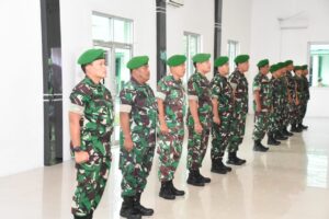 Prajurit Korem 023/KS Korps Raport Kenaikan Pangkat Periode 1 April 2023
