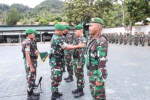 Pimpin Upacara Kenaikan Pangkat, Kasrem 172/PWY : Hindari Pelanggaran Sekecil Apapun