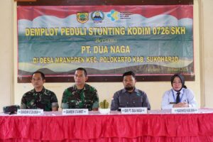 Danrem 074/Warastratama Kunjungi Demplot Peduli Stunting Kodim 0726/Sukoharjo