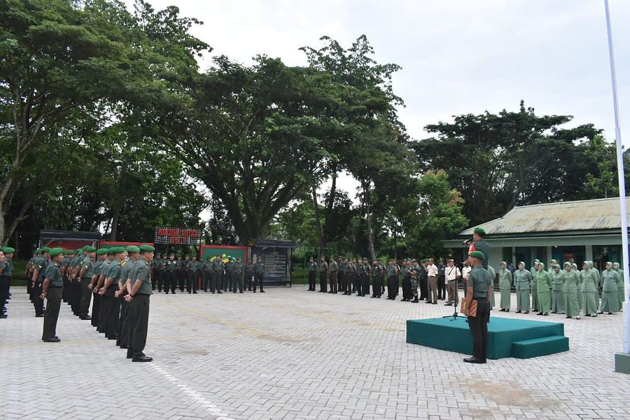 Dandim 1002 Hst Pimpin Upacara Korps Raport Kenaikan Pangkat