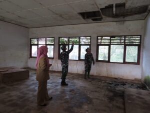 Peduli Pendidikan Dasar, Kodim 0402/OKI Tinjau Sekolah yang Rusak di Wilayah Binaan