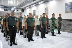 Kesdam IM Terima Tim Bimbingan Akreditasi Faskes TNI AD (FKTP)