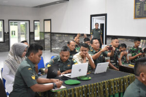 Kesdam IM Terima Tim Bimbingan Akreditasi Faskes TNI AD (FKTP)