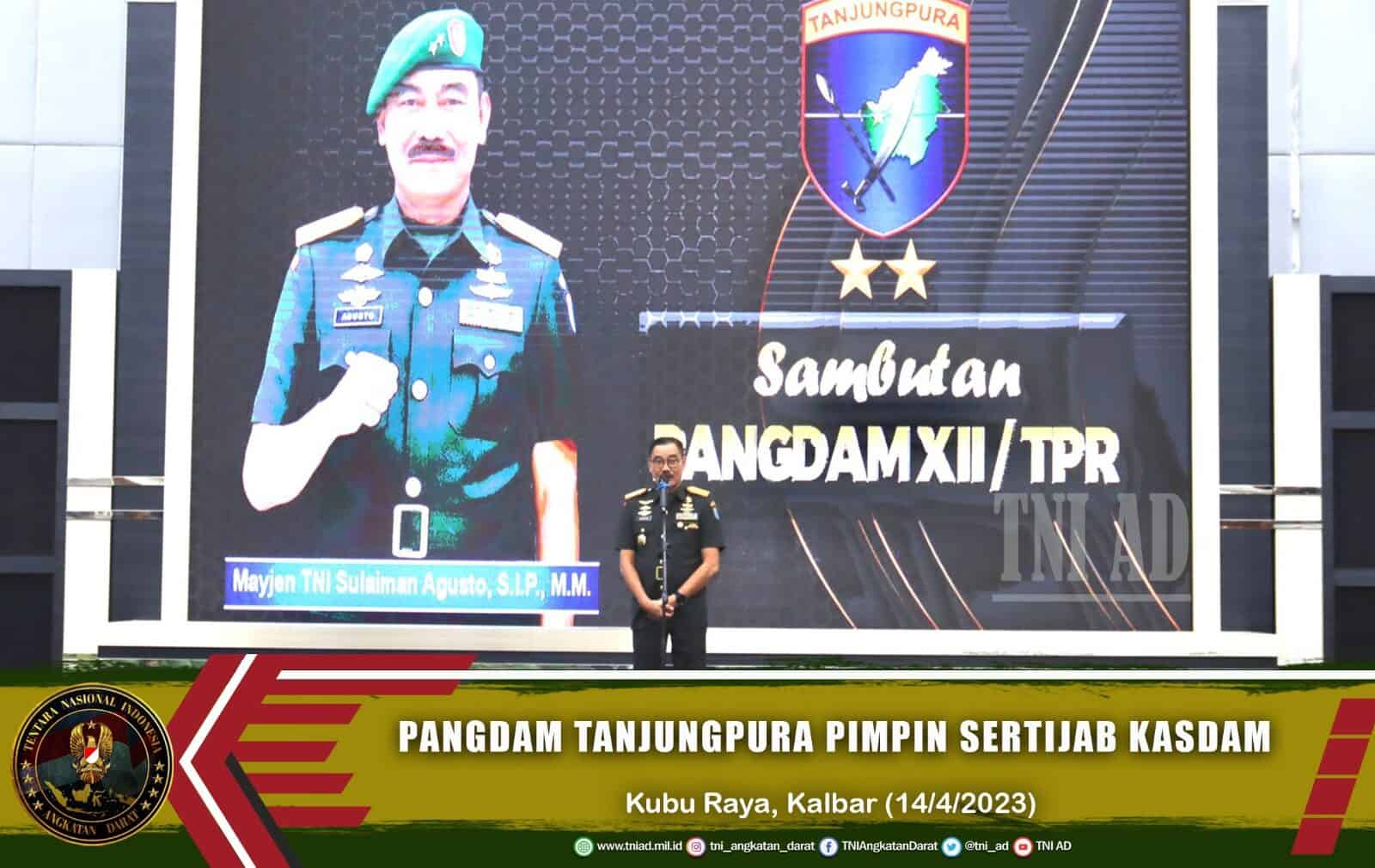 Pangdam Tanjungpura Pimpin Sertijab Kasdam