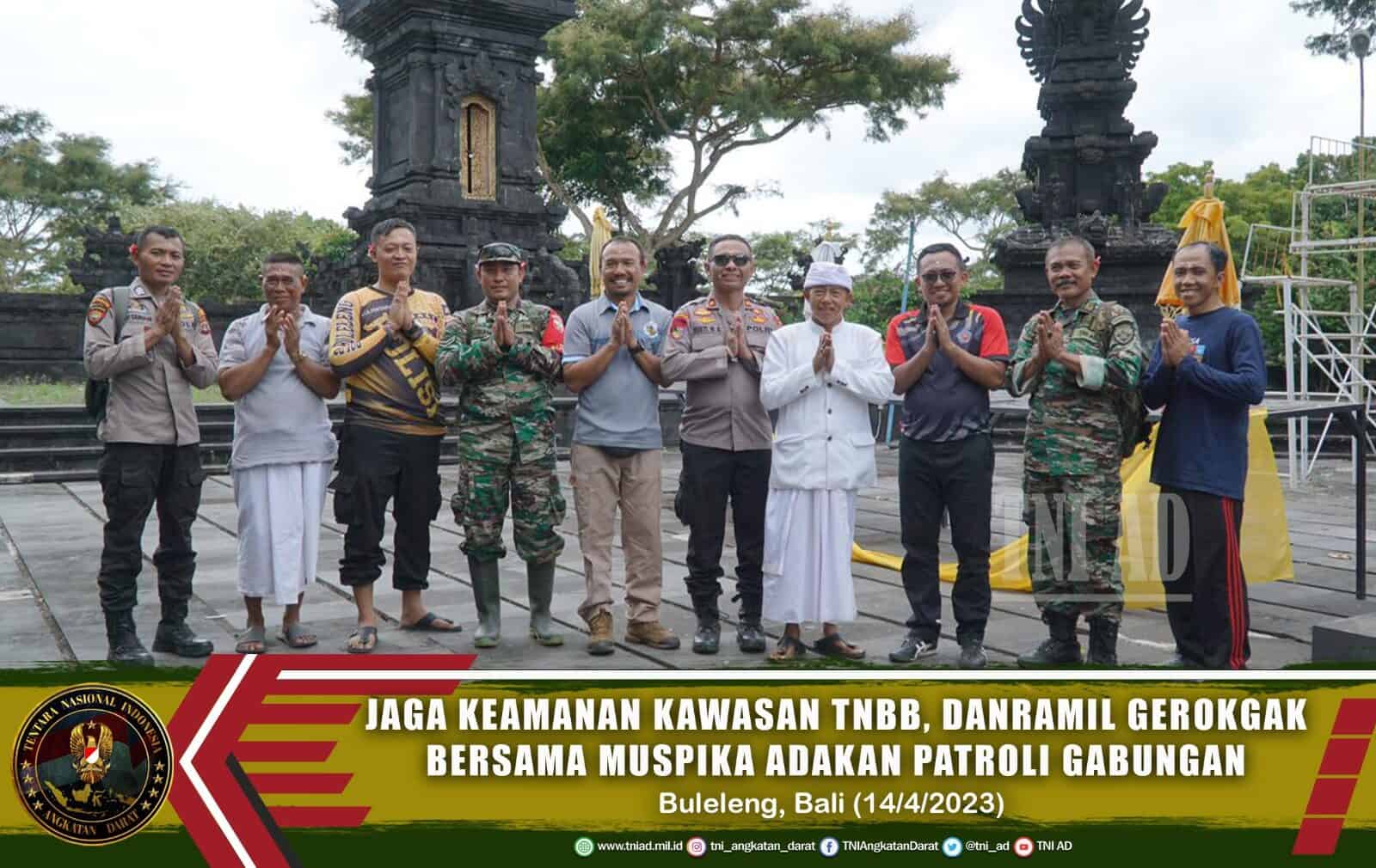 Jaga Keamanan Kawasan TNBB, Danramil Gerokgak bersama Muspika Adakan Patroli Gabungan