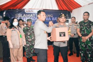 Pastikan Terjaga Kondusivitas Wilayah, Dandim 0510/Tigaraksa Bersama Kapolres Tangerang Tinjau Pospam Dan Posyan