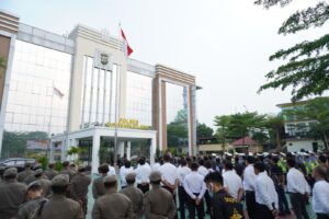 Dandim 0510/Tigaraksa Ambil Apel Gelar Pasukan Pengamanan Hari Raya Idul Fitri 1444 H