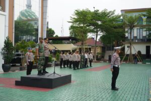 Dandim 0510/Tigaraksa Ambil Apel Gelar Pasukan Pengamanan Hari Raya Idul Fitri 1444 H