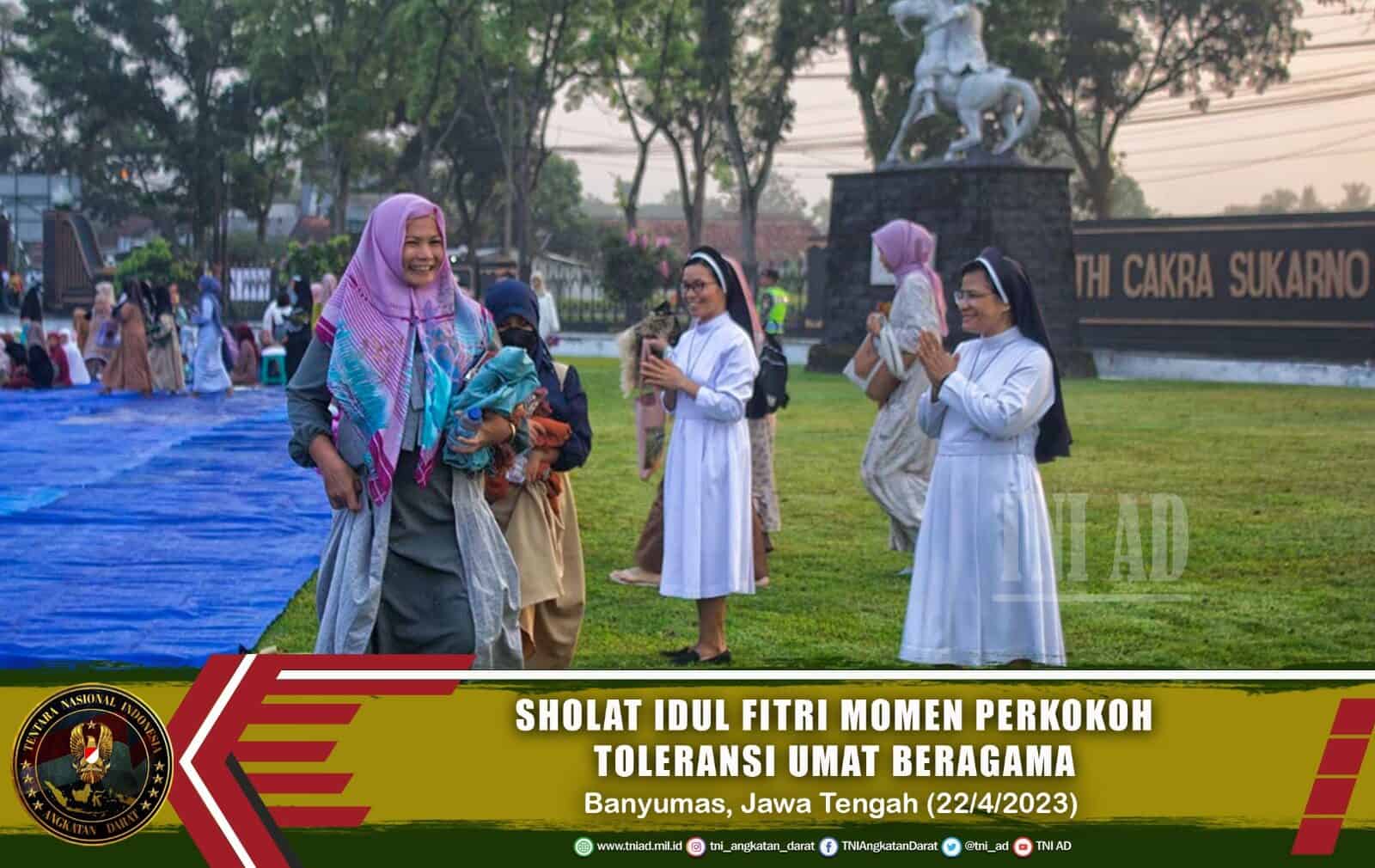 Sholat Idul Fitri, Perkokoh Toleransi Umat Beragama Banyumas