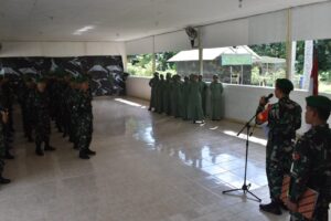 Dandim 1002/HST Pimpin Korps Raport Pindah Satuan.