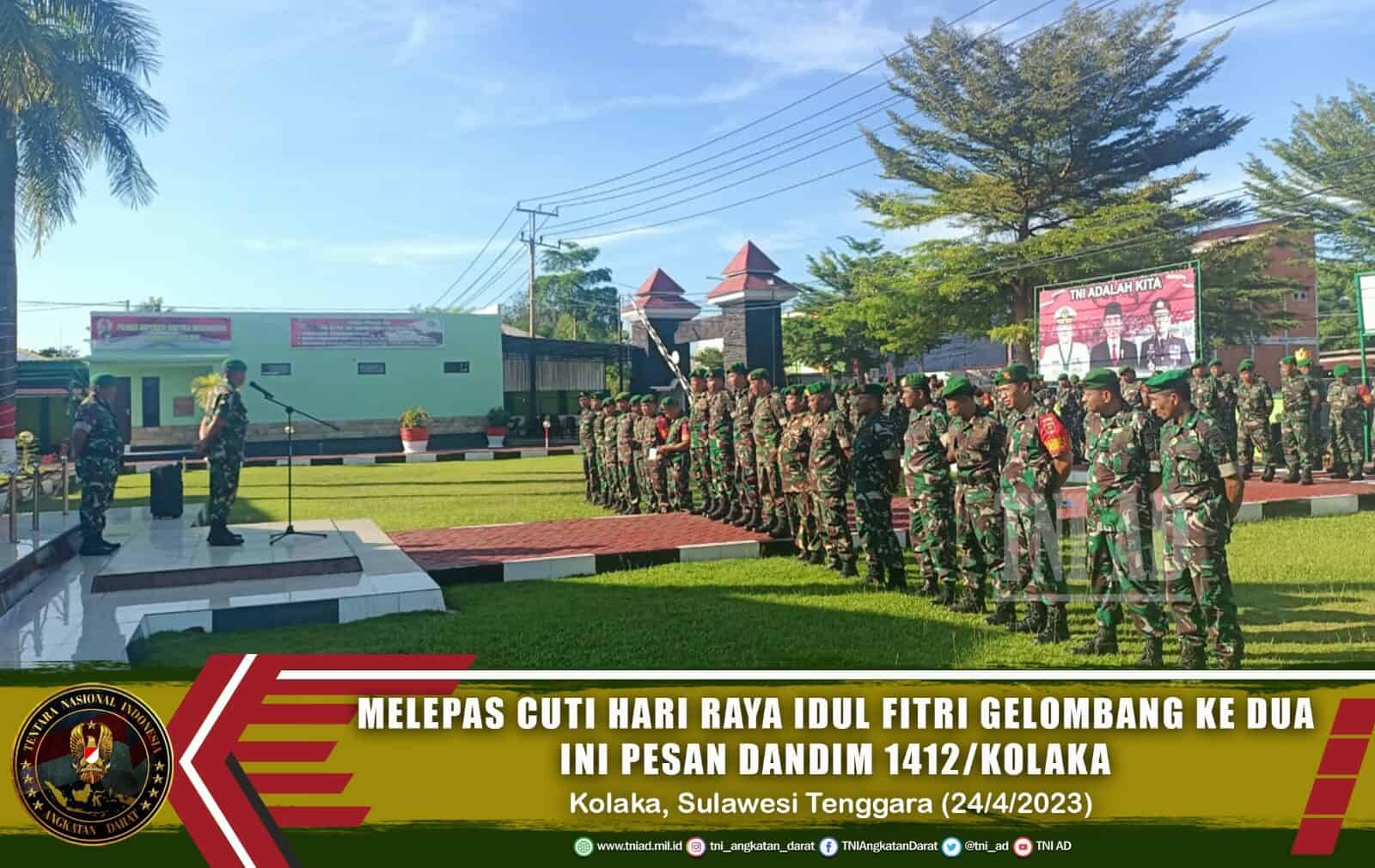 Melepas Cuti Hari Raya Idul Fitri Gelombang ke Dua Ini Pesan Dandim 1412/Kolaka