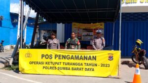 Personel Kodim dan Polres SBD Tetap Siaga di Pos Pam Lebaran 1444 H