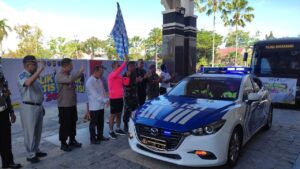 Forkopimda dan Dandim 1202/Skw Lepas Peserta Balik Mudik Gratis