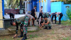 Tingkatkan Sinergitas, TNI-Polri Kalimantan Utara Gelar Karya Bakti